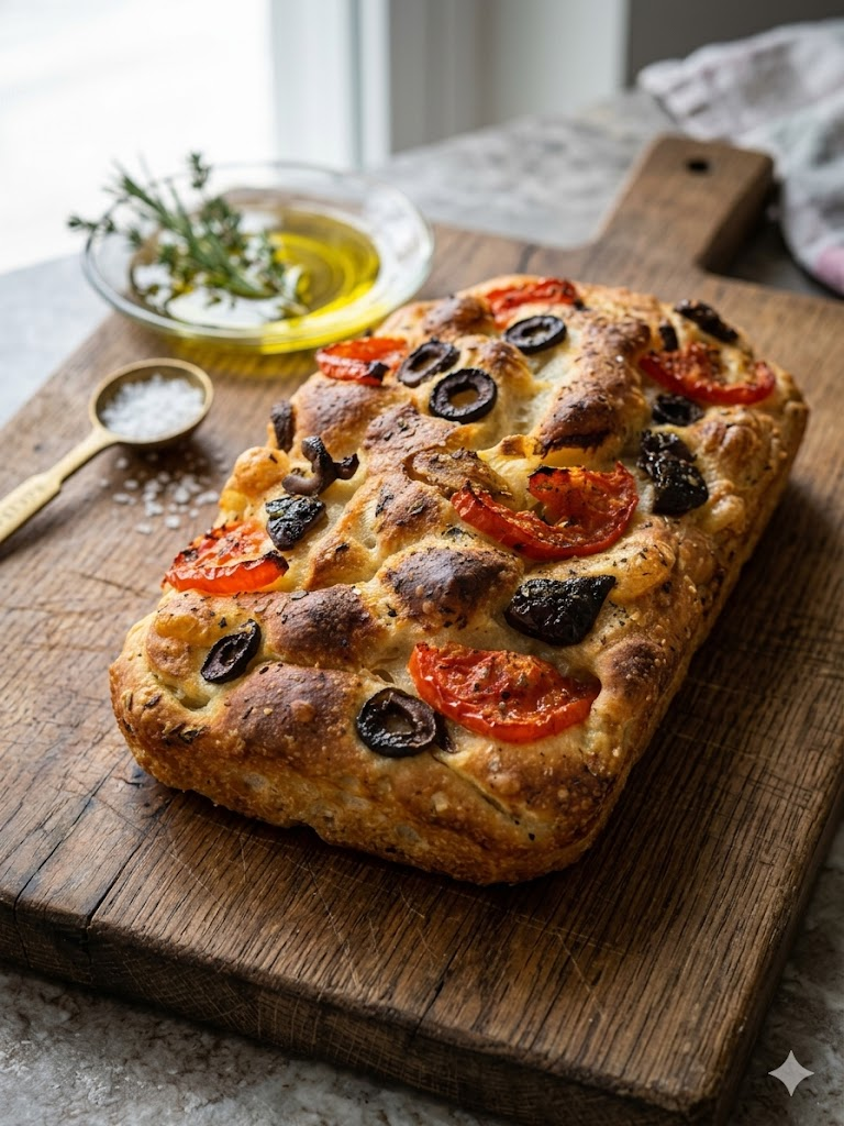 Focaccia Aceituna Tomate