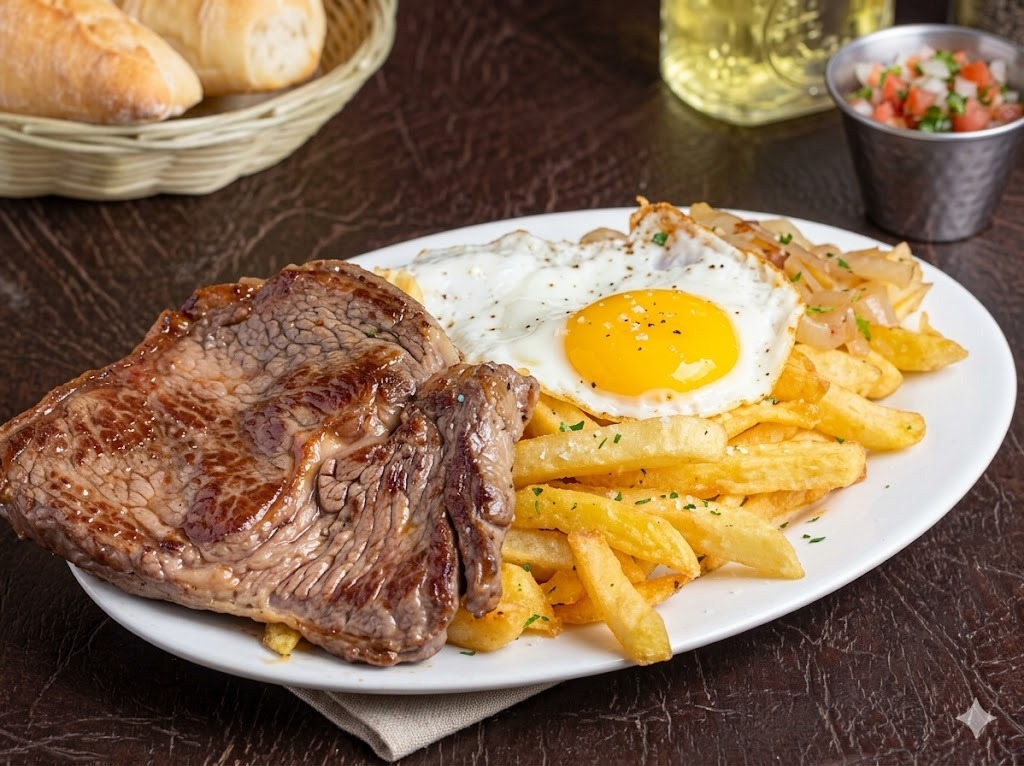 Bistec con acompañamiento